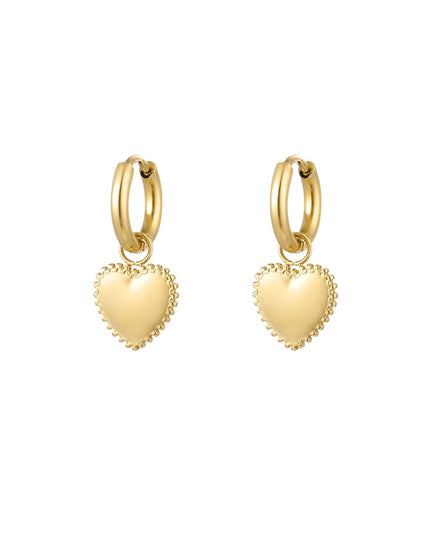 oorbellen versierd hart klein