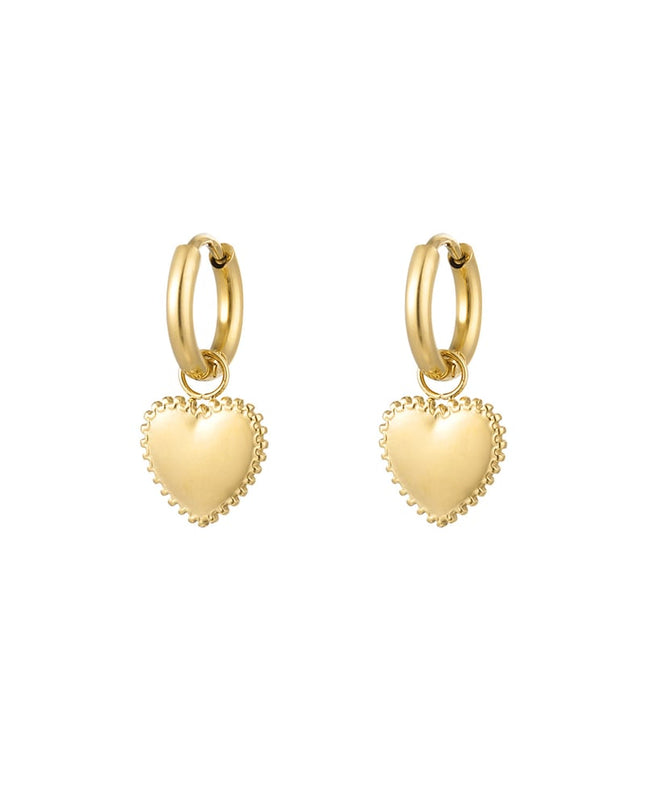 oorbellen versierd hart klein