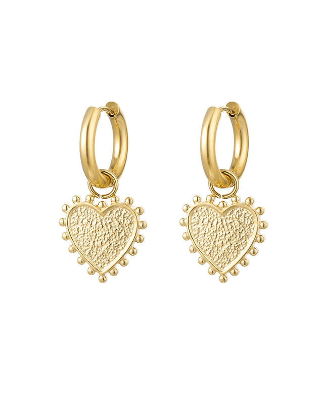 oorbellen versierd hart