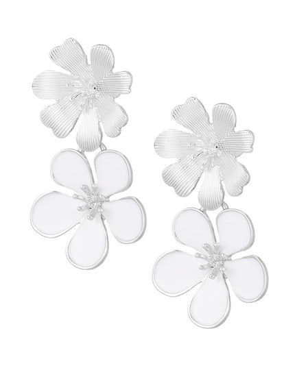 oorbellen 2 keer bloem