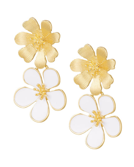 oorbellen 2 keer bloem