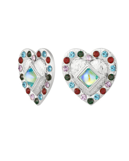 oorbellen kleurrijk hart