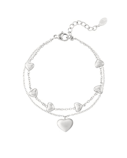 dubbele armband hart