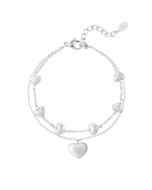 dubbele armband hart