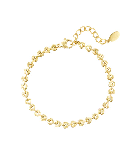 armband linked hearts