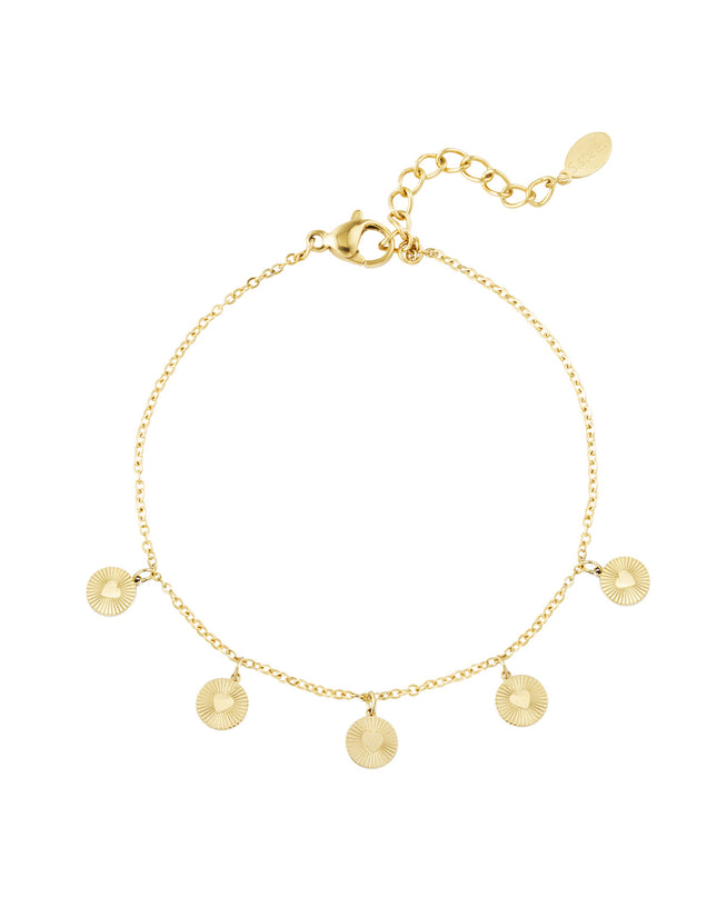armband hartjes coins