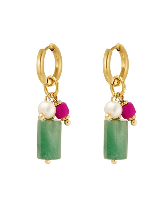 oorbel kleurrijke details