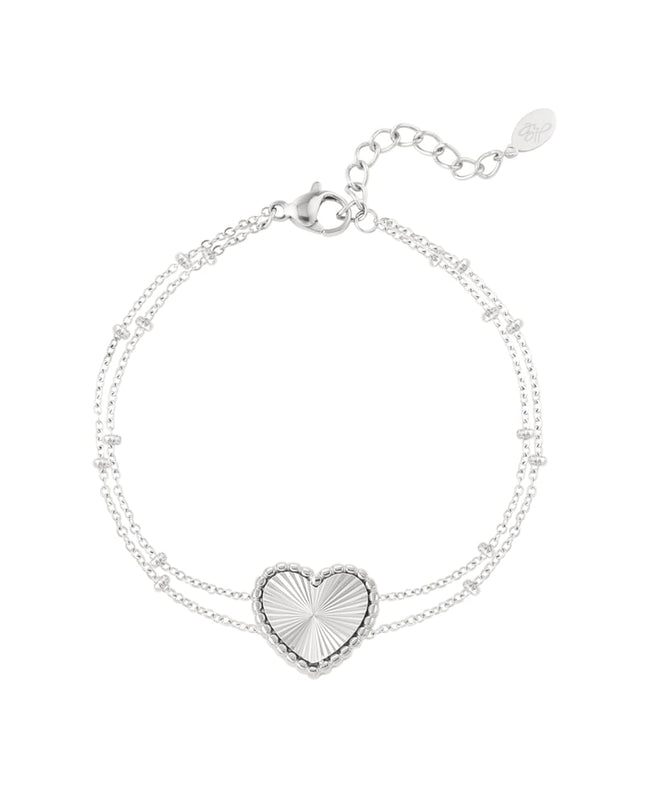 armband bolletjes met hart