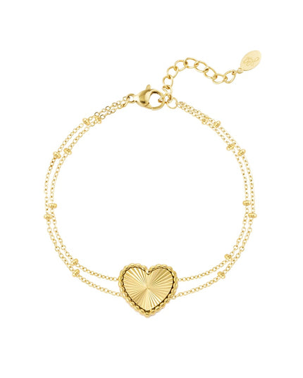 armband bolletjes met hart