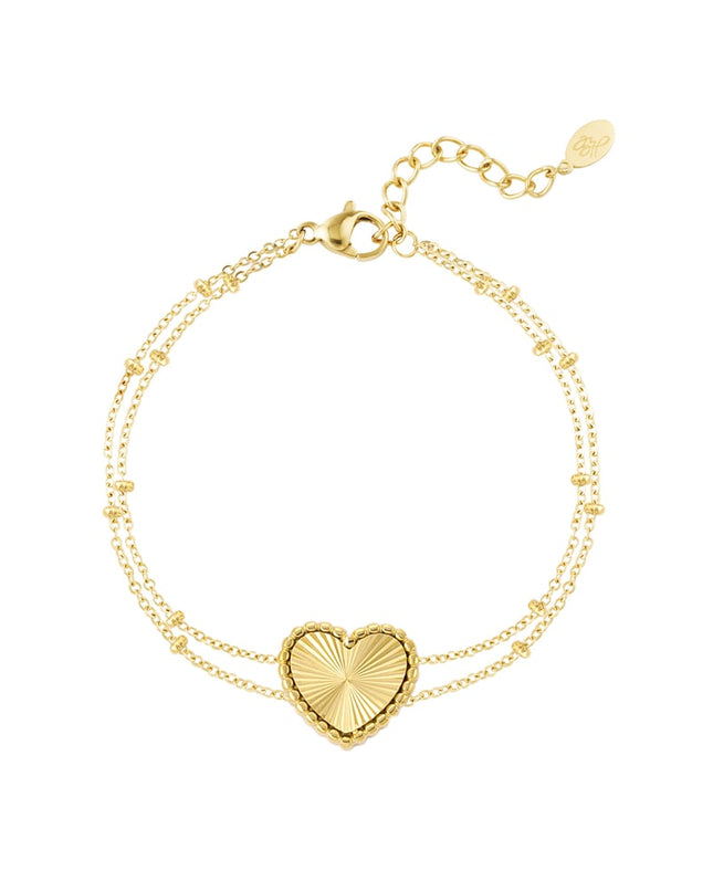 armband bolletjes met hart