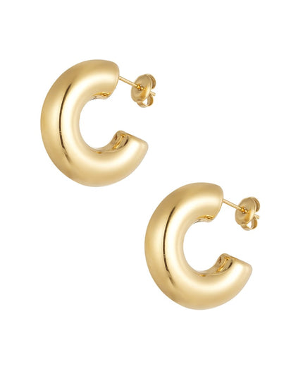 oorbellen aesthetic basic halve maan