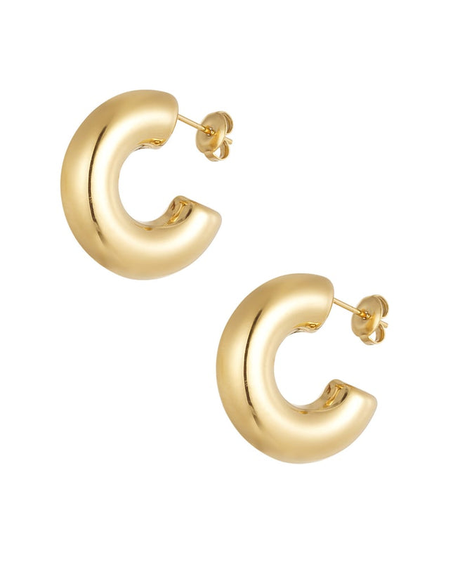 oorbellen aesthetic basic halve maan