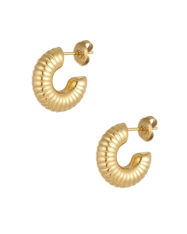 oorbellen aesthetic halve maan klein