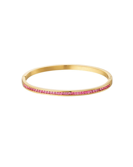 Slavenarmband dunne steentjes