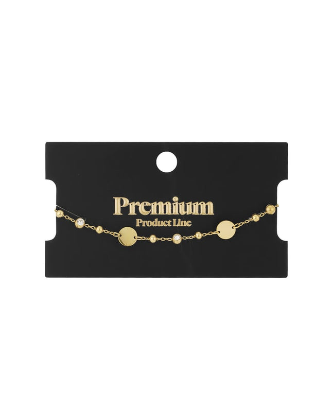 armband ronde party met steentjes