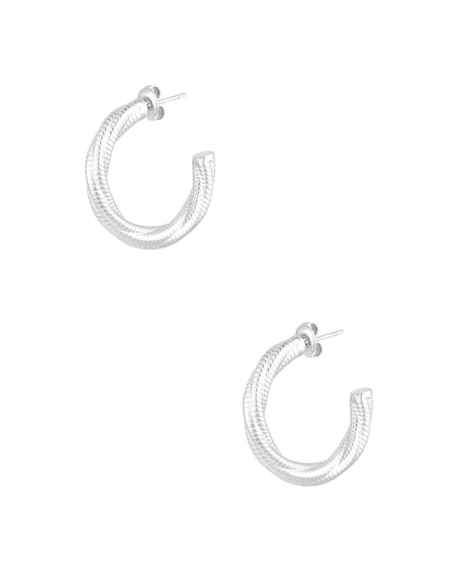 oorbellen gedraaid relief klein