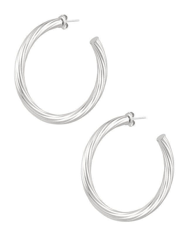 oorbellen gedraaide streep