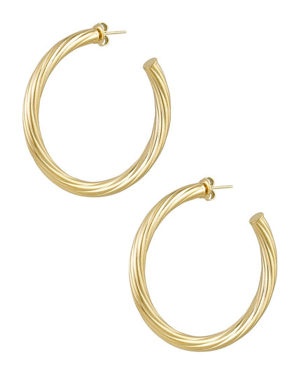 oorbellen gedraaide streep