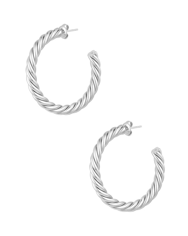 Oorbellen gedraaid dik medium