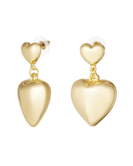 oorbellen dubbel hart