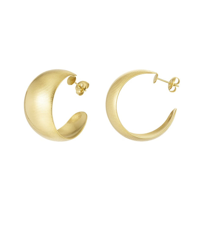 oorbellen ribbel structuur