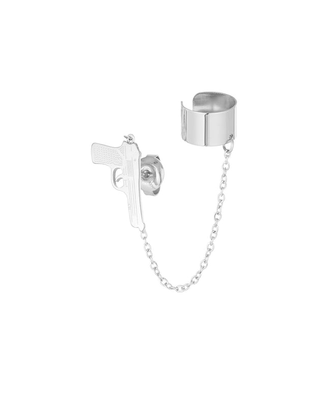 oorbellen pistool met ear cuff