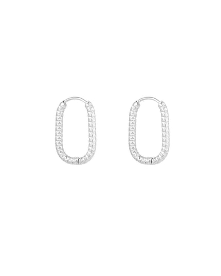 oorbellen ribbel langwerpig