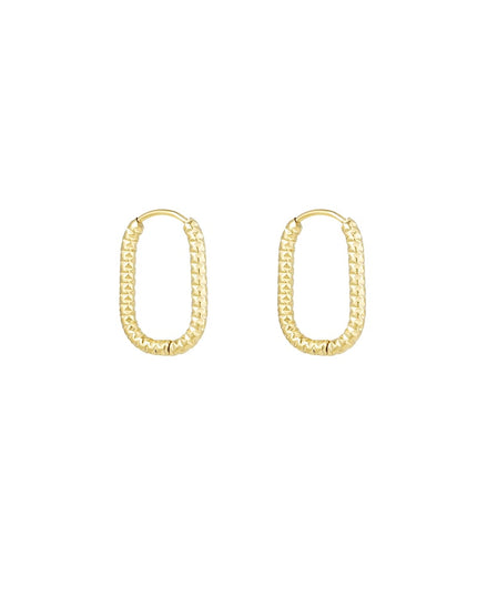 oorbellen ribbel langwerpig