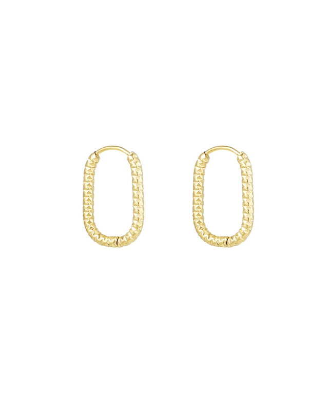 oorbellen ribbel langwerpig