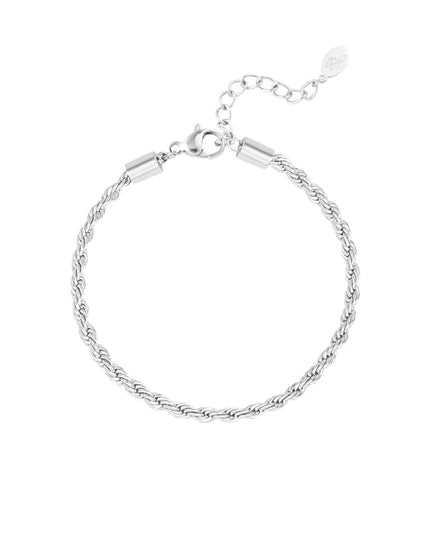 Armband jasseron gedraaid - Goud kleur-3.0MM