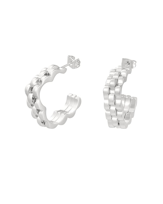 oorbellen bloem schakel in schakel