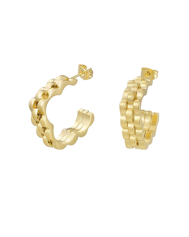 oorbellen bloem schakel in schakel