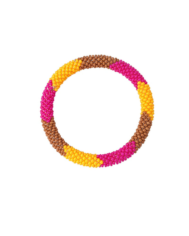 Kralenarmbandje figuur - Goud kleur/bruin