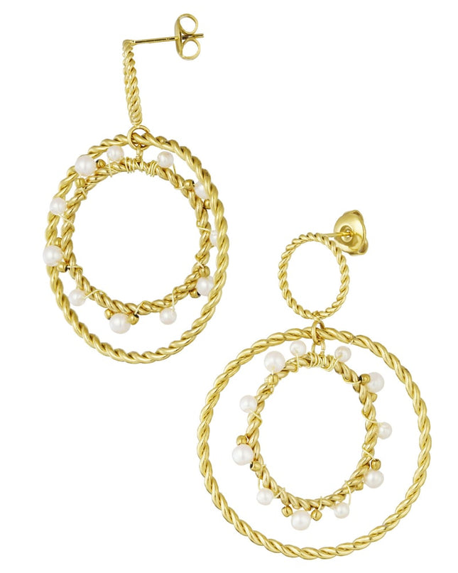 oorbellen met ronde hangers