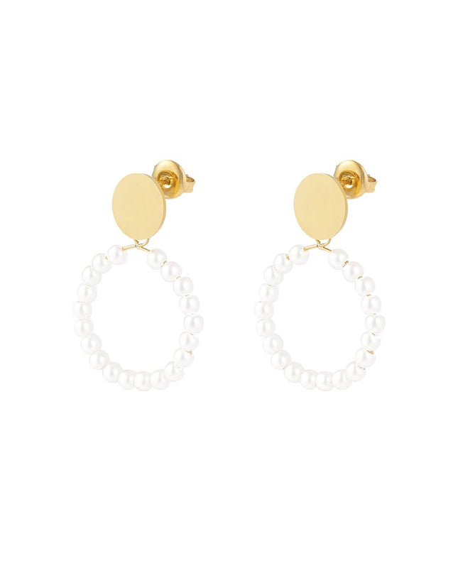 oorbellen ronde parel