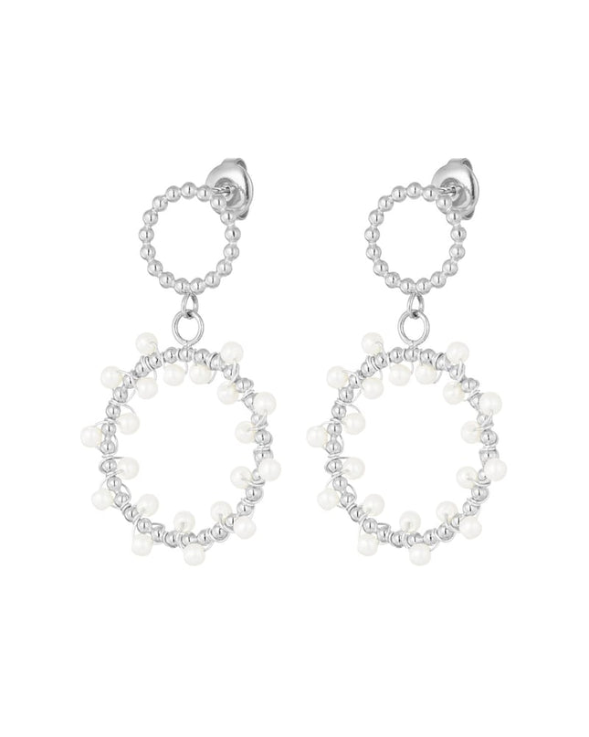 oorbellen ronde parel party