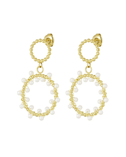 oorbellen ronde parel party