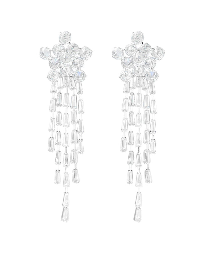 Oorbellen sparkly star Goud kleur - zirkoon koper