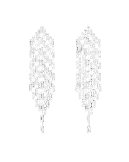 Oorbellen sparkly must zilver - zirkoon koper