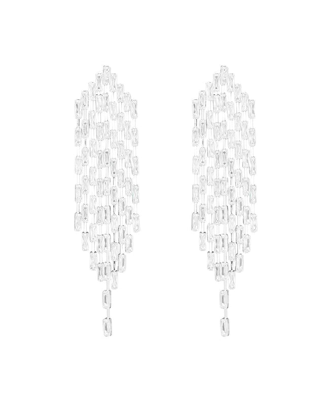 Oorbellen sparkly must zilver - zirkoon koper