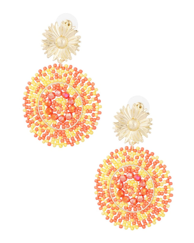 Oorbellen vivid glass beads