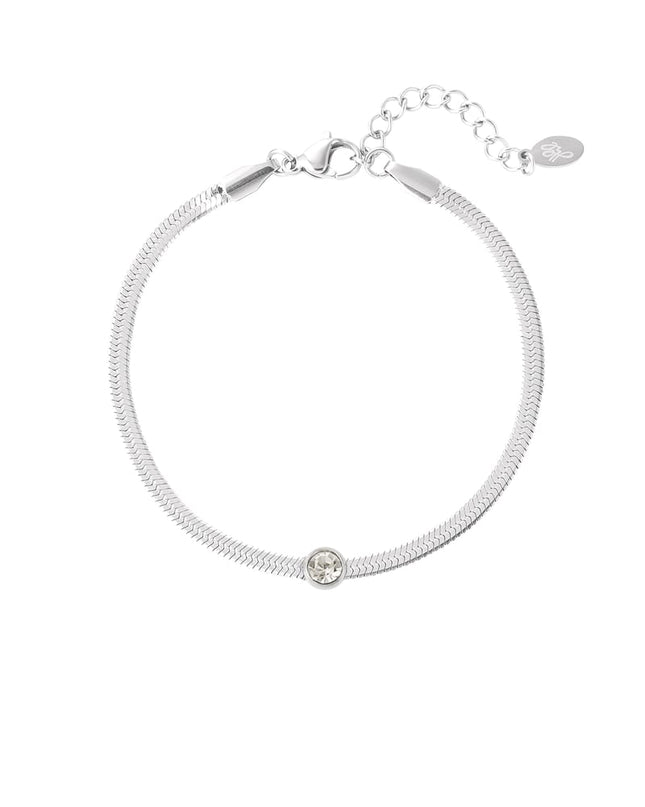 schakel armband met diamant