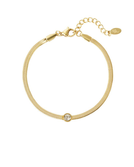 schakel armband met diamant