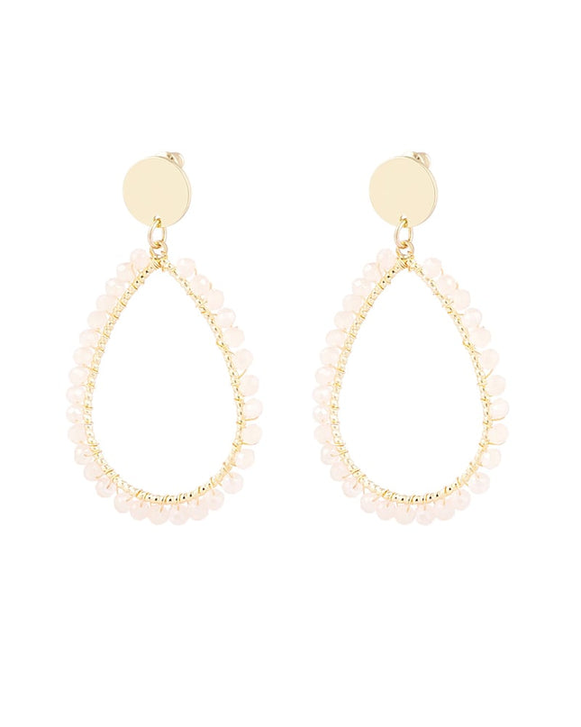 ovale oorbellen pastel