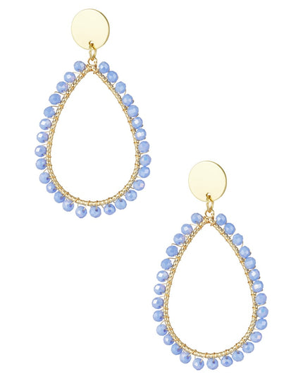 ovale oorbellen pastel