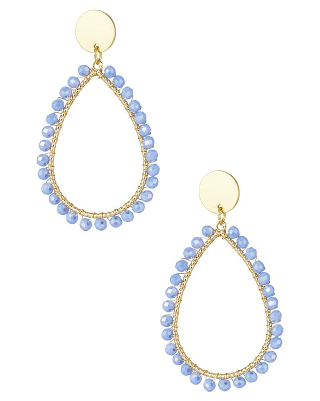 ovale oorbellen pastel