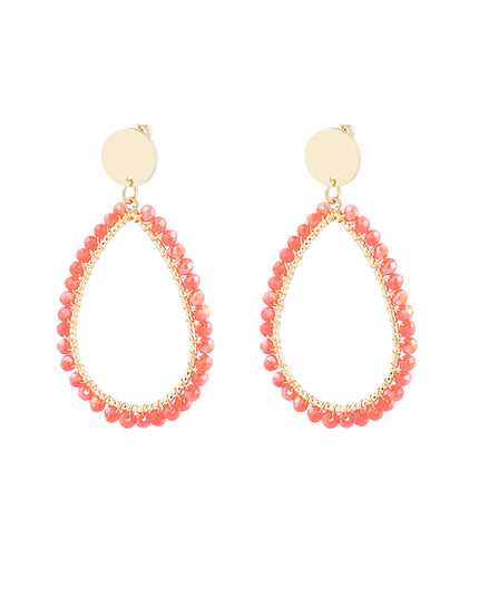 ovale oorbellen pastel