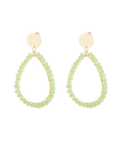 ovale oorbellen pastel