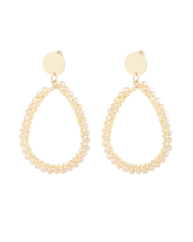 ovale oorbellen pastel