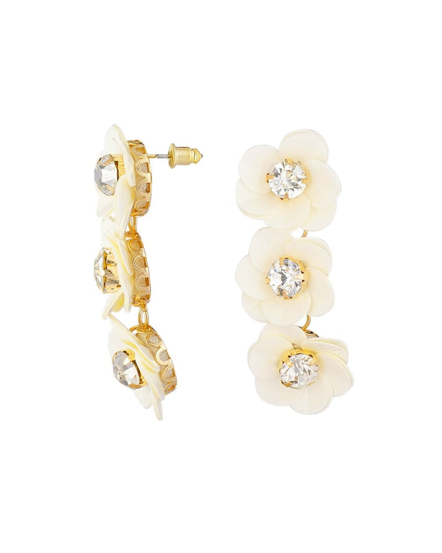 zomerse bloemen trio oorbellen